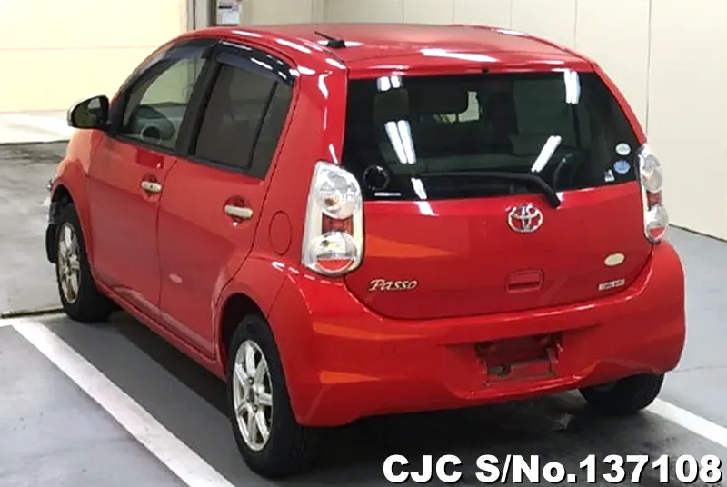 Toyota Passo in Red for Sale Image 1